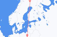 Flyrejser fra Pajala, Sverige til Warszawa, Polen