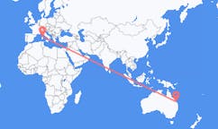Flights from Gladstone, Australia to Olbia, Italy