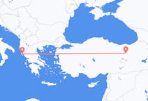 Voli da Erzincan, Turchia a Corfù, Grecia