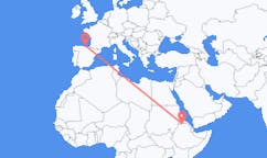 出发地 埃塞俄比亚希雷目的地 西班牙桑坦德的航班