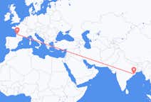 Flyreiser fra Bhubaneswar, India til Bordeaux, Frankrike