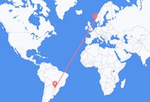 Flyreiser fra Foz do Iguaçu, Brasil til Haugesund, Norge