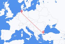 Flyg från Tekirdağ, Turkiet till Bremen, Tyskland