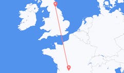 Flights from Brive-la-Gaillarde, France to Durham, England, the United Kingdom