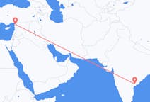 出发地 印度维杰亚瓦达目的地 土耳其哈塔伊省的航班