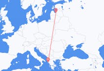 Flyreiser fra Corfu, til Riga