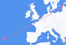 Flights from Pico Island, Portugal to Liepāja, Latvia