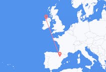 Flights from Zaragoza, Spain to Donegal, Ireland