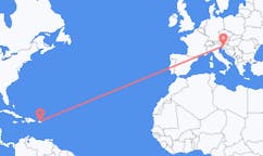 Flights from San Juan to Ljubljana
