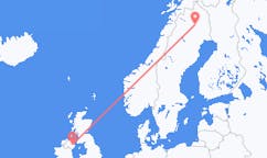 Flights from Gällivare to Belfast