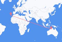 Lennot Kununurrasta, Australia Funchaliin, Portugali