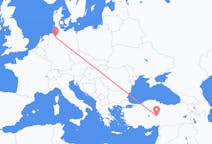 Flyreiser fra Kayseri, Tyrkia til Bremen, Tyskland