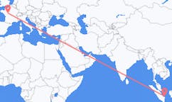 Flyrejser fra Pangkal Pinang, Indonesien til Tours, Frankrig