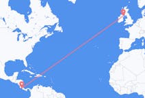 Flyreiser fra Quepos, Costa Rica til Belfast, Nord-Irland