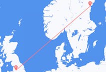 Vluchten van Manchester, Engeland naar Sundsvall, Zweden