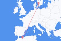 Flyrejser fra Oujda, Marokko til Ängelholm, Sverige