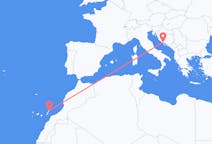 Flug frá Lanzarote til Split