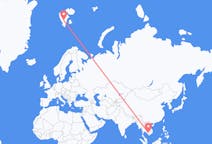 Flyg från Phnom Penh till Svalbard