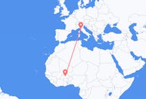 Flights from Ouagadougou to Pisa