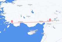 出发地 土耳其出发地 加濟安泰普目的地 土耳其达拉曼的航班