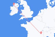 Flights from Grenoble, France to Donegal, Ireland