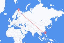 Flyg från Manila, Filippinerna till Ivalo, Finland