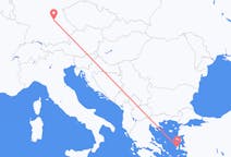 Fly fra Chios til Nürnberg