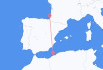 Flyg från Oran, Algeriet till Biarritz, Frankrike