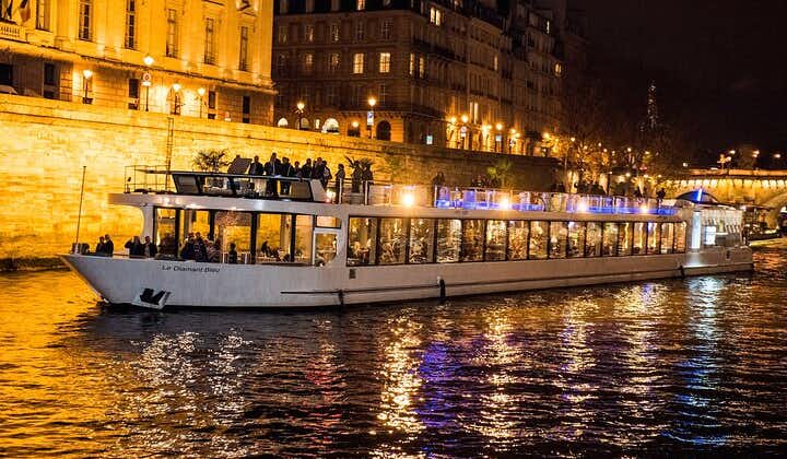 Paris Gourmet Dinner Seine River Cruise with Singer and DJ Set
