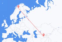 Flights from Qarshi, Uzbekistan to Kiruna, Sweden