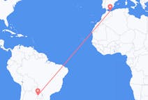 Flyrejser fra Asunción, Paraguay til Melilla, Spanien