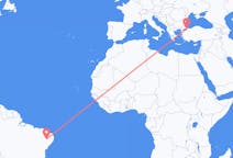 Flyreiser fra Serra Talhada, Brasil til Istanbul, Tyrkia
