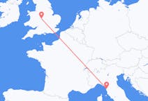 Flights from Pisa, Italy to Birmingham, England