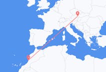 Flyreiser fra Agadir, Marokko til Vienna, Østerrike
