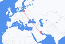 Flyreiser fra Manama, Bahrain til Szymany, Szczytno fylke, Polen