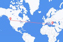 Flyreiser fra Abbotsford, Canada til Izmir, Tyrkia