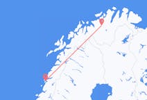 Vluchten van Sandnessjøen naar Alta