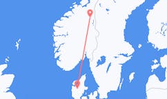 Loty z miasta Røros do miasta Karup