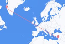 Flyrejser fra Beirut, Lebanon til Maniitsoq, Grønland
