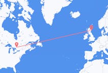 Flyg från North Bay, Kanada till Aberdeen, Skottland