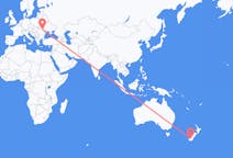 Vluchten van Queenstown, Nieuw-Zeeland naar Suceava, Roemenië