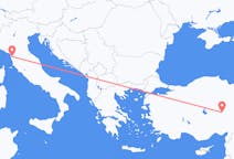 出发地 土耳其出发地 開塞利目的地 意大利比萨的航班