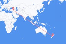 Flyg från Christchurch, Nya Zeeland till Elazig, Turkiet