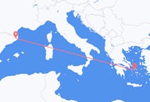 Flights from Syros, Greece to Girona, Spain