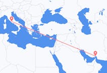 Vluchten van Bandar Abbas naar Rome