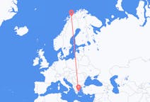 Flights from Andselv, Norway to Athens, Greece