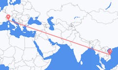 Flights from Chu Lai, Vietnam to Genoa, Italy