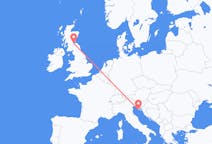 Flights from Pula, Croatia to Edinburgh, the United Kingdom