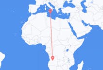 Flyrejser fra Kuito, Angola til Malta, Malta