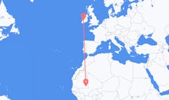 Flyg från Nema, Mauretanien till Shannon, County Clare, Irland